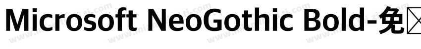 Microsoft NeoGothic Bold字体转换